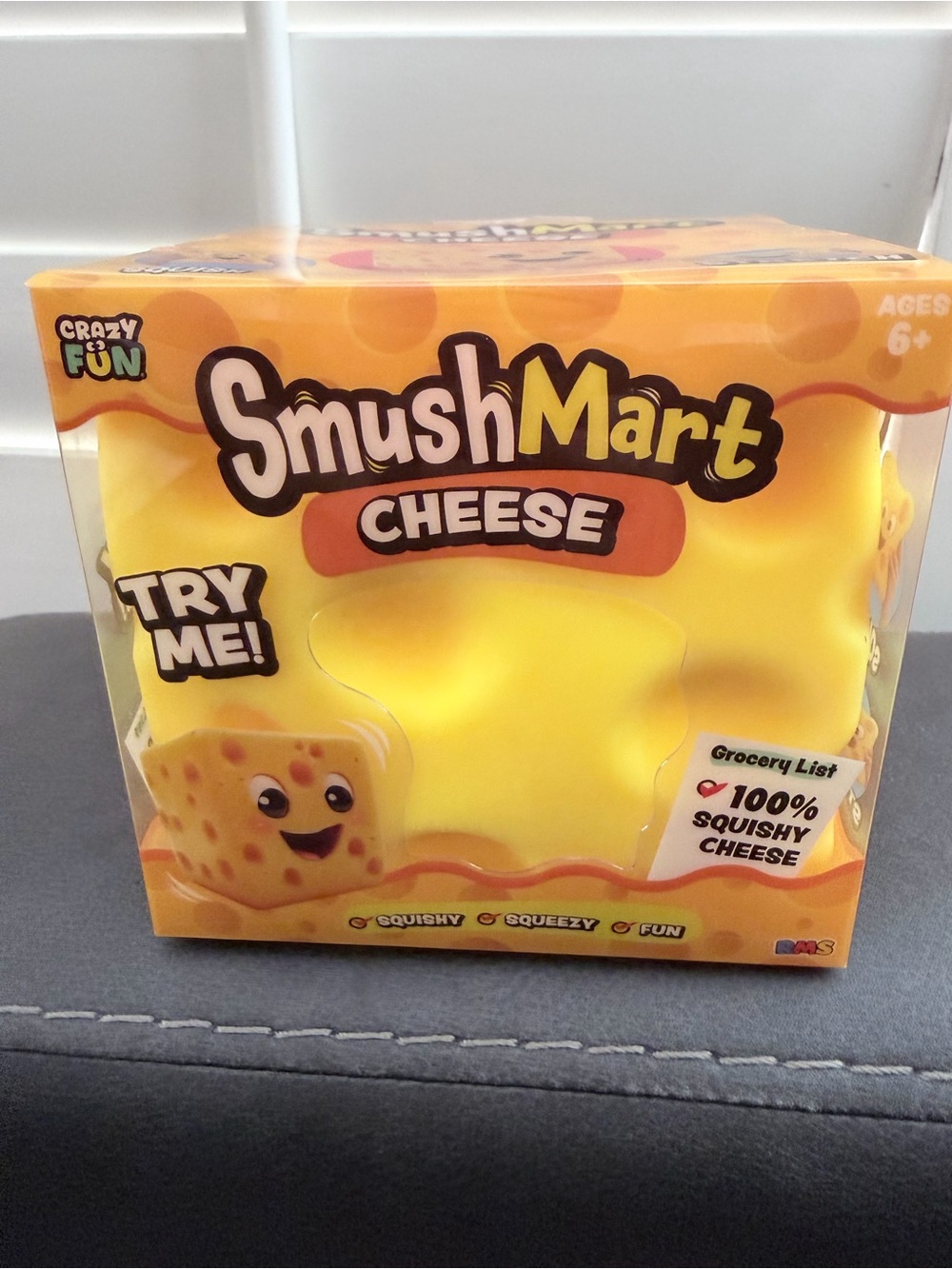 Cheese Squishy Toy - Yellow